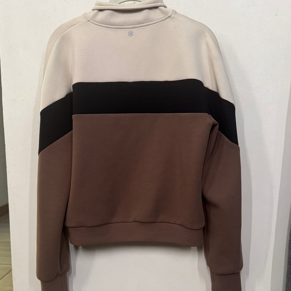 Devon Windsor Colorblock Half-Zip Pullover - Crea… - image 2